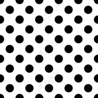 四方连续黑色波点图案免抠图片素材