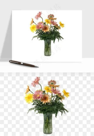 花瓶摆件花艺png免抠图