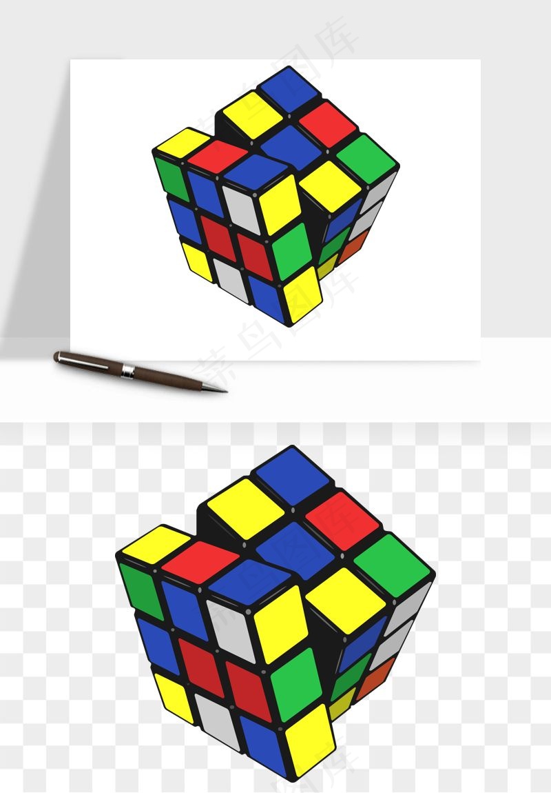 游戏魔方玩具png免抠