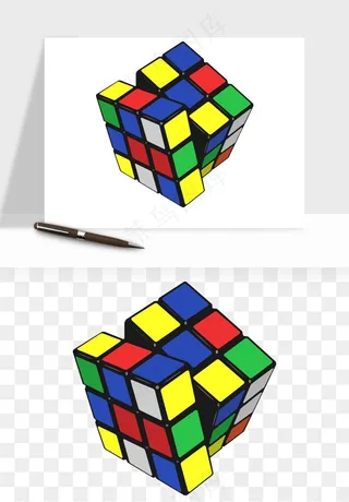 游戏魔方玩具png免抠