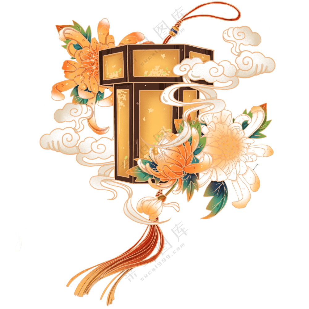 祥云中国风灯笼