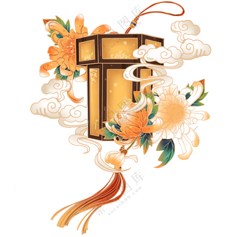 祥云中国风灯笼