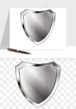 盾牌护盾认证品质徽章png免抠