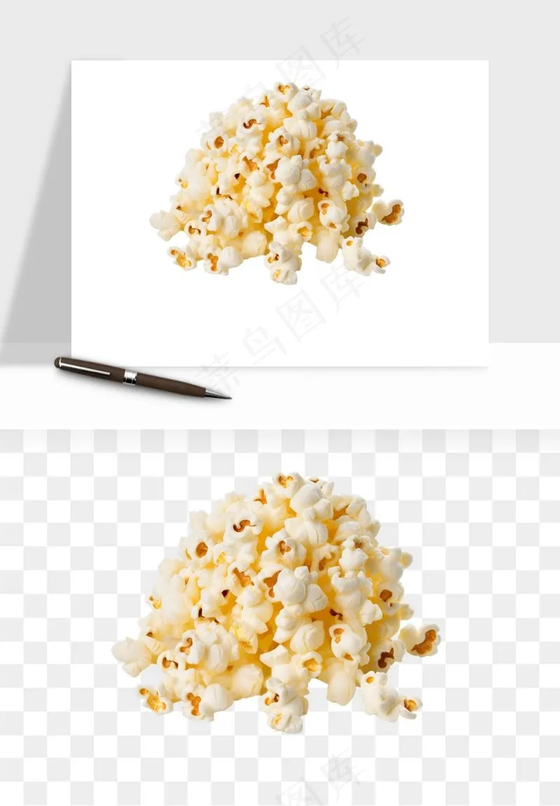 爆米花小吃png免抠