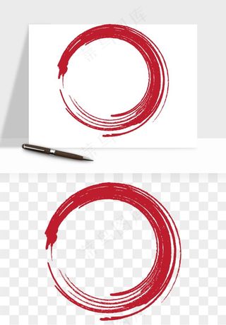 墨迹水墨圆圈圆环边框