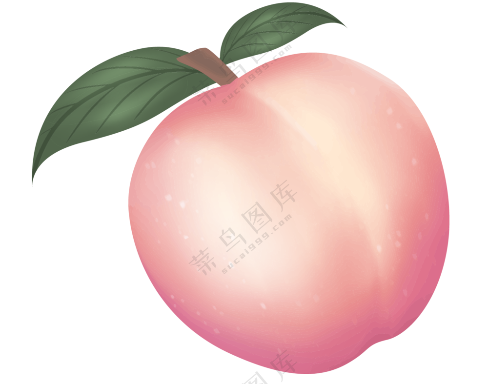 卡通桃子素材