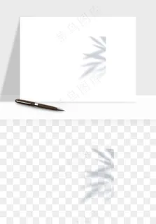 阴影植物窗户投影免抠元素