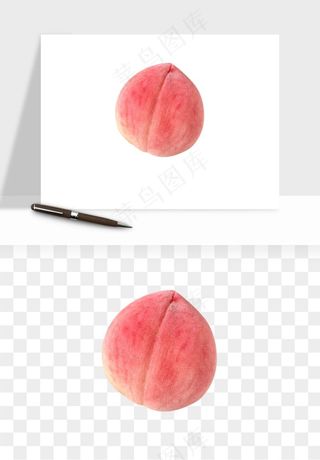 桃子油桃黄桃水果png免抠