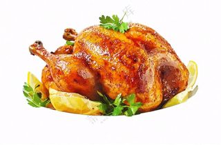 烤鸡食物免抠