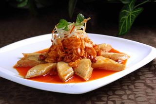 萝卜干蒸带鱼 川菜