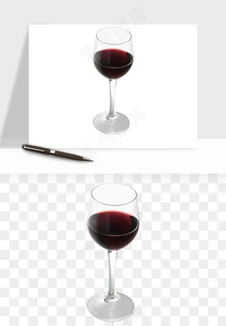 红酒玻璃酒杯png免抠