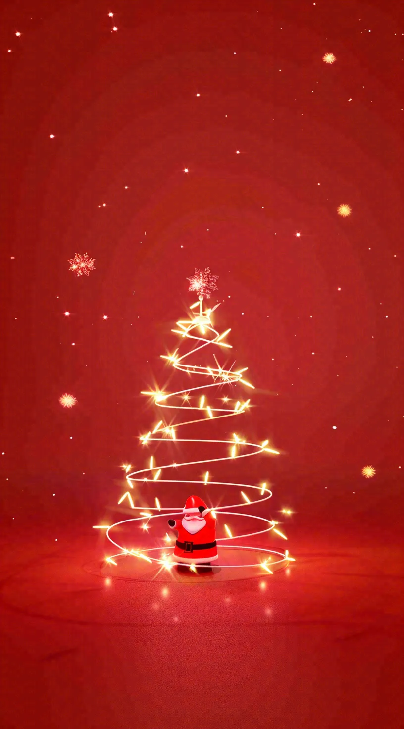 圣诞节卡通插画背景