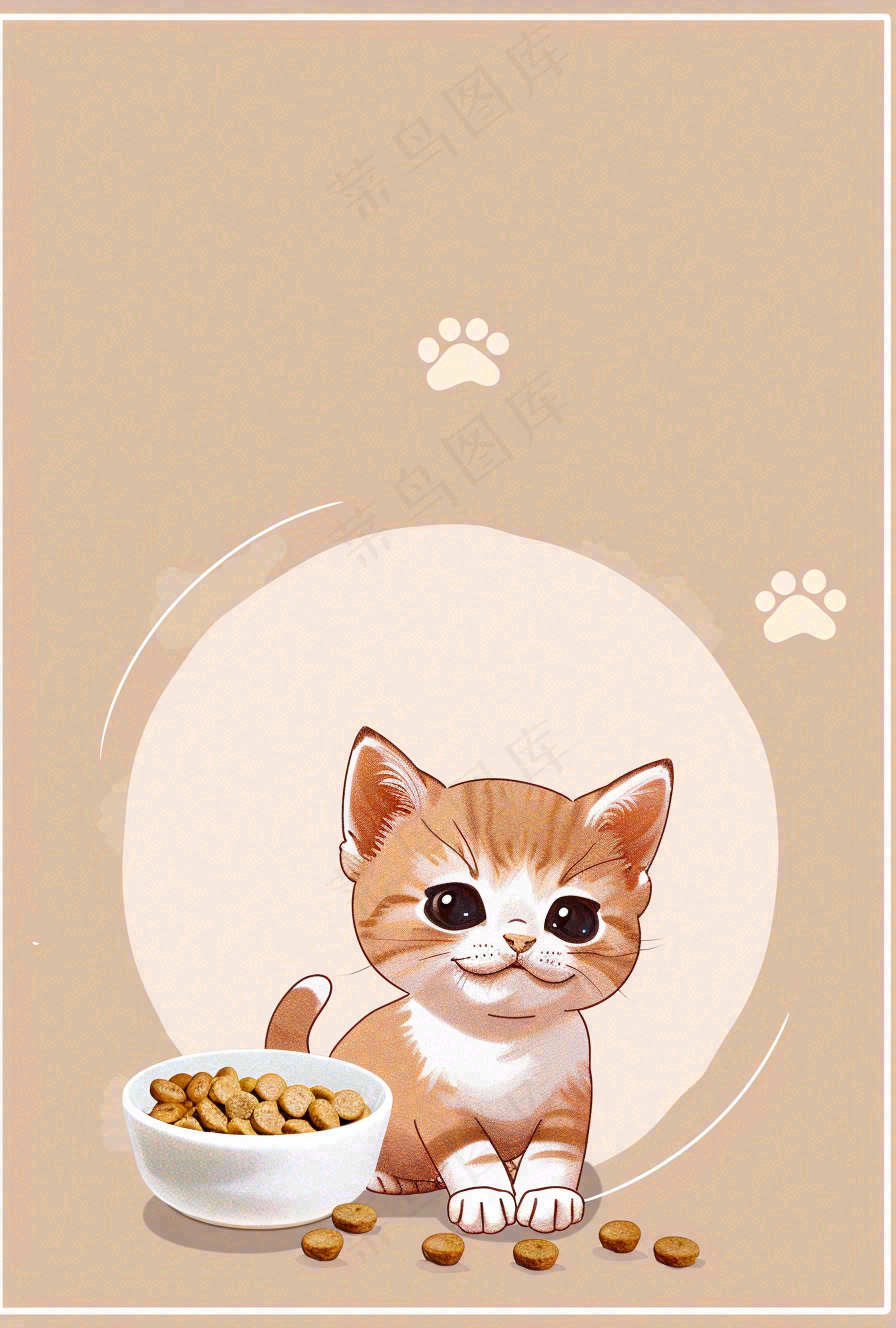 宠物常识宠物攻略猫狗卡通插画背景