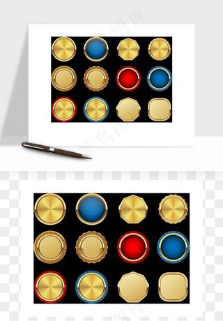 奖章勋章品质标签矢量png免抠