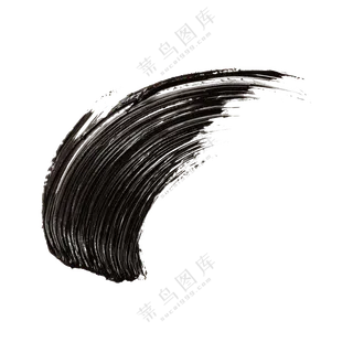 黑色油漆颜料涂抹效果PNG图片素材