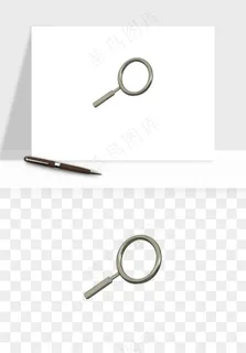 立体潮流金属质感小装饰png免抠