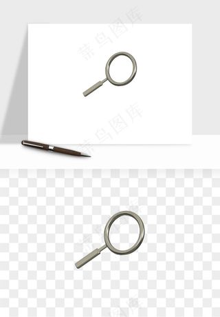 立体潮流金属质感小装饰png免抠