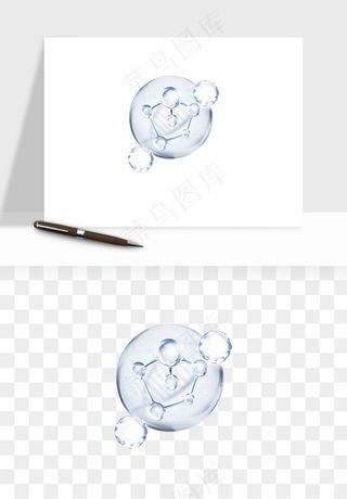 细胞水分子DNA精华成分png免抠