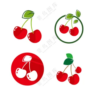 樱桃矢量图