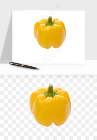 青圆椒蔬菜png免抠