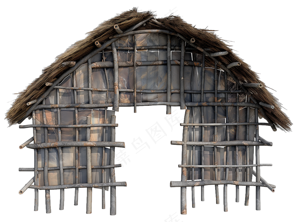 png免抠古代木构临时建筑