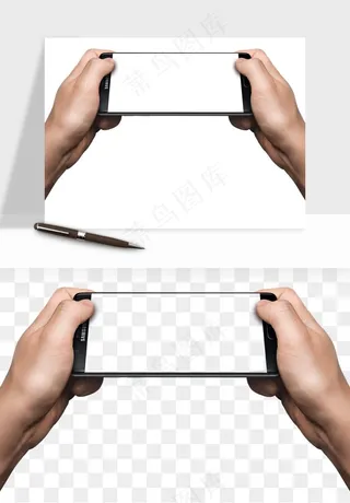 手拿手机素材png免抠