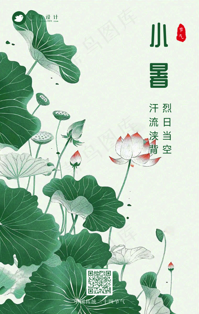 小暑手机海报