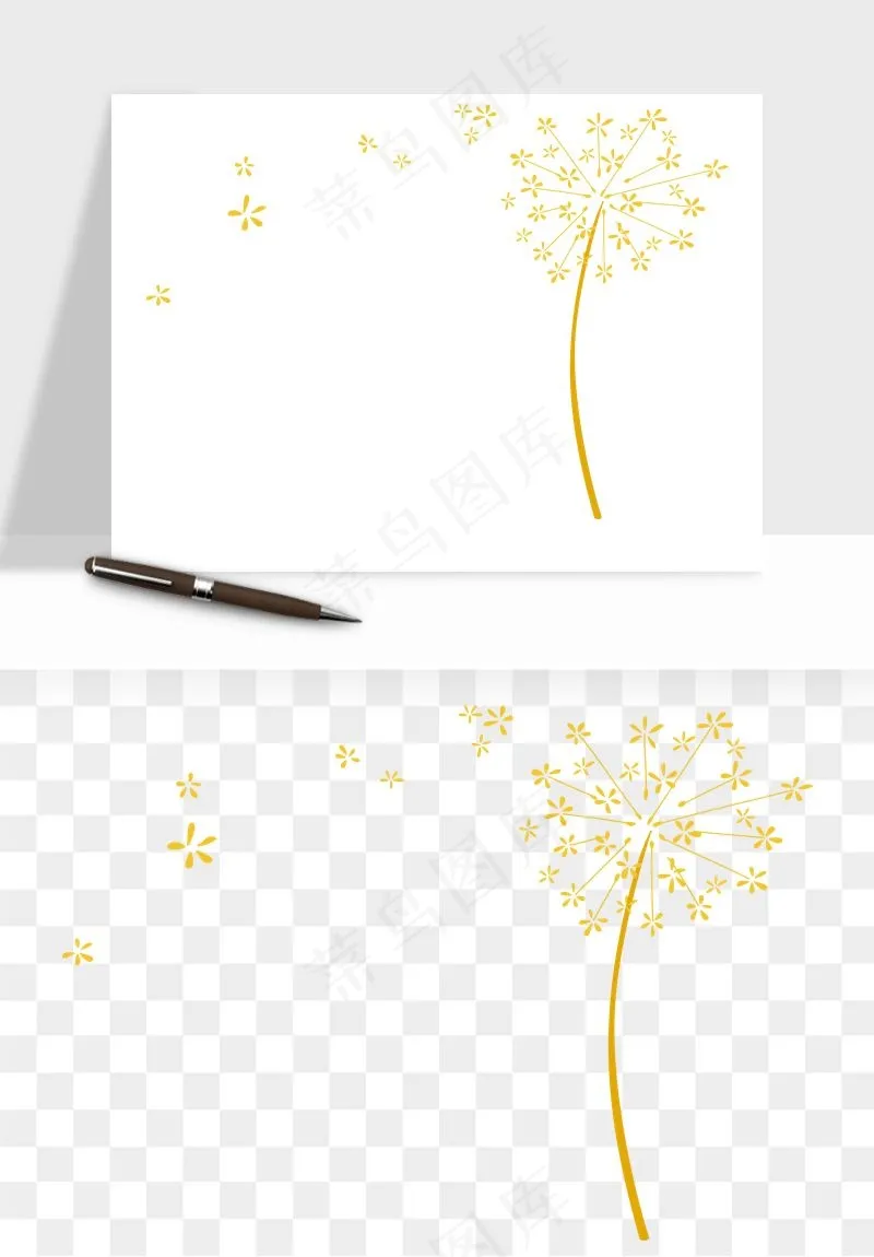 唯美蒲公英种子png免抠