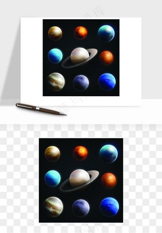 宇宙太空行星矢量png免抠