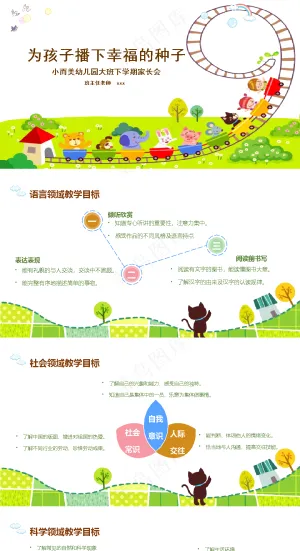 幼儿园家长会ppt预览图