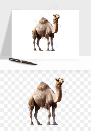 骆驼动物png免抠