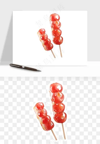 冰糖葫芦png免抠