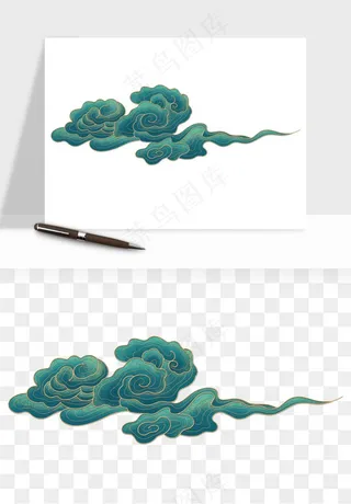 国潮敦煌云纹祥云云彩png免抠