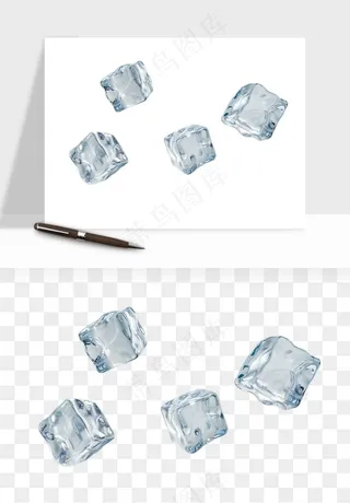 冰块清爽png免抠