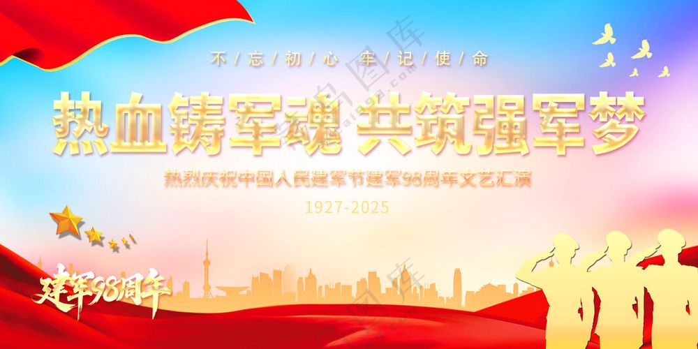 八一建军节海报