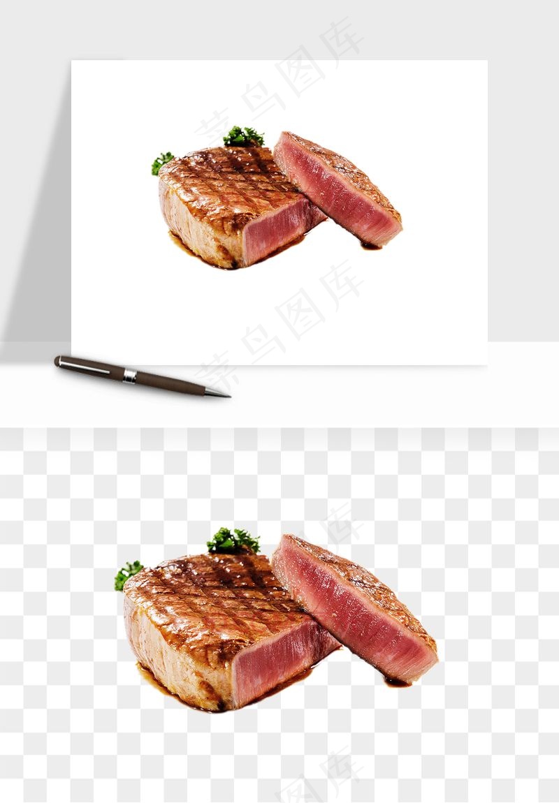 实物烧烤烤肉美食png免抠