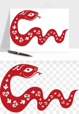 十二生肖剪纸中式纹样图案png免抠