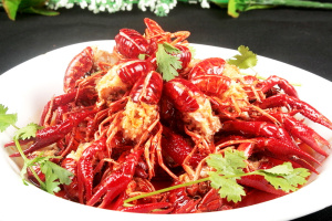 爆炒小龙虾美食图片