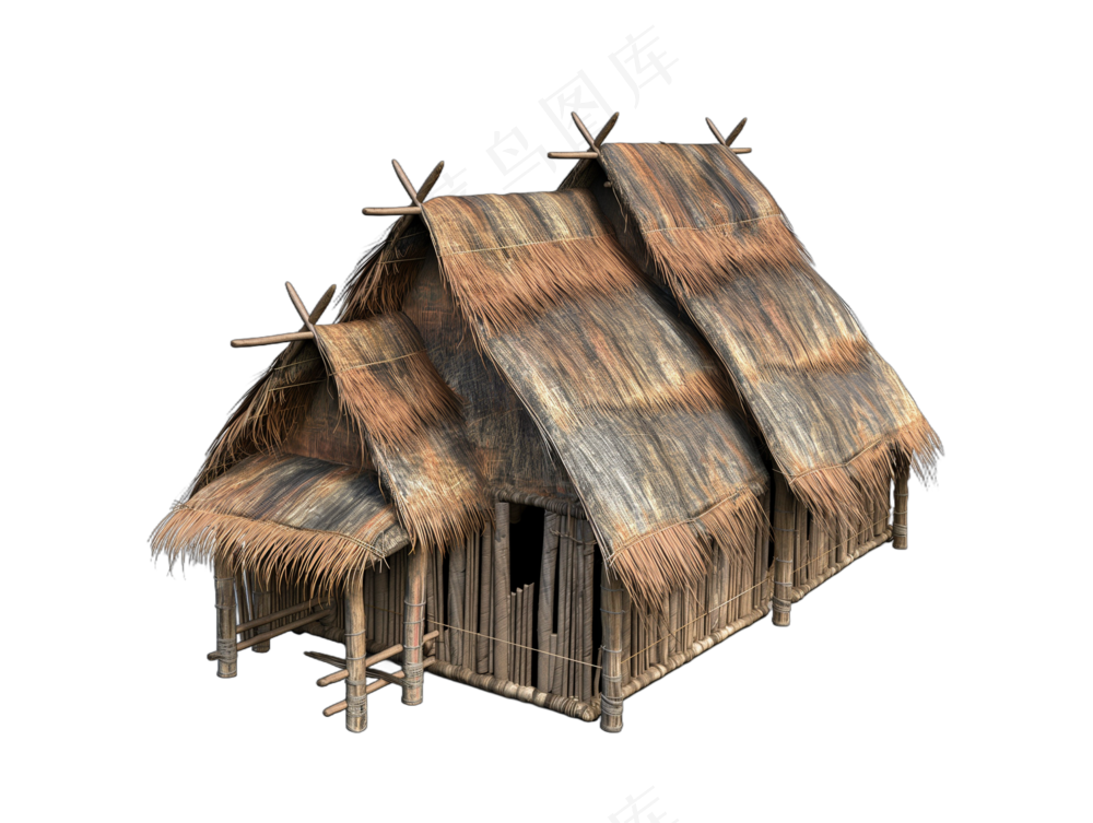 png免抠古代木构临时建筑