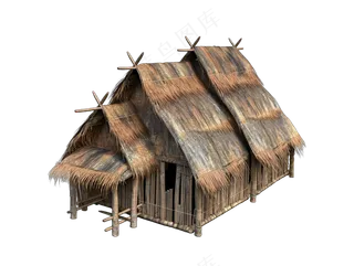 png免抠古代木构临时建筑