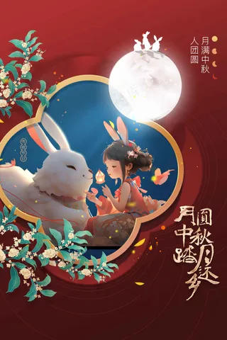 中秋节节日活动海报