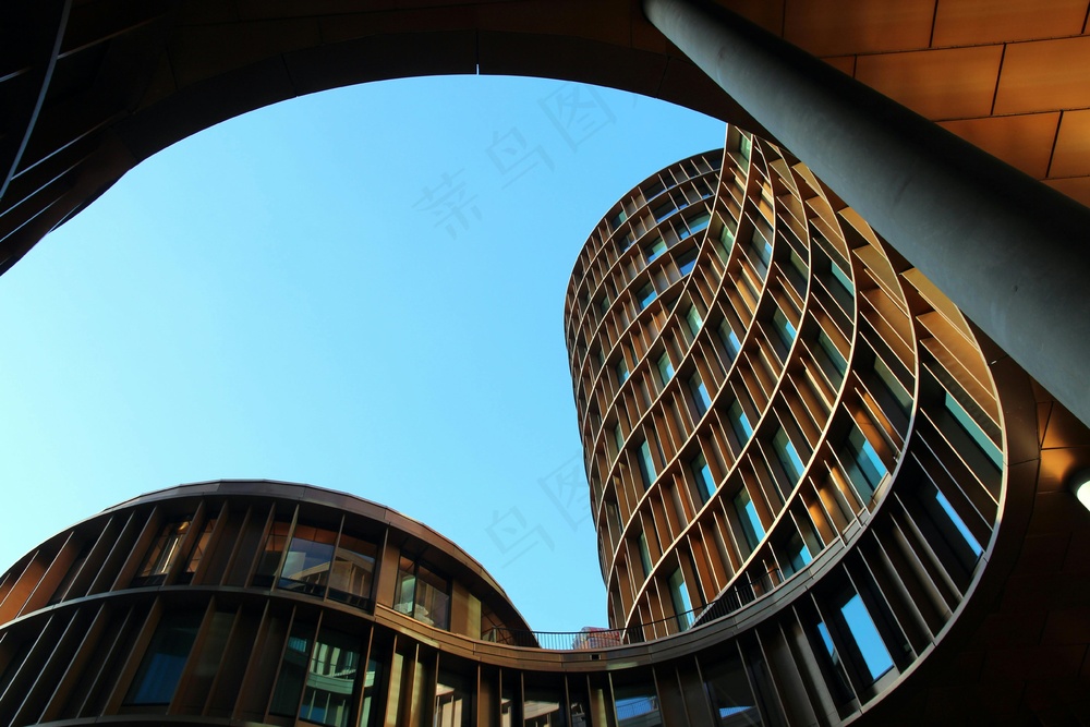 免费 蠕虫的城市建筑景观 素材图片