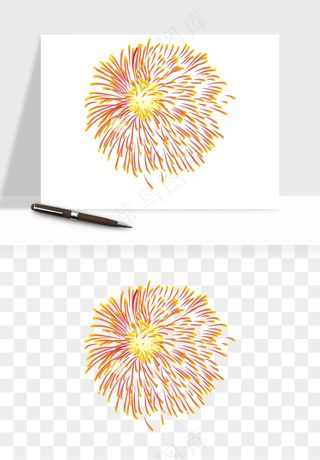 卡通烟花烟火礼花png免抠