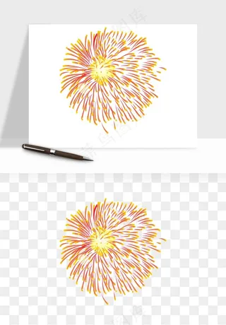 卡通烟花烟火礼花png免抠