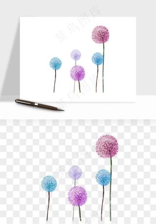 唯美蒲公英种子png免抠
