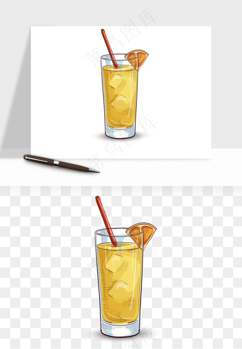 冷饮品果汁饮料png免抠图