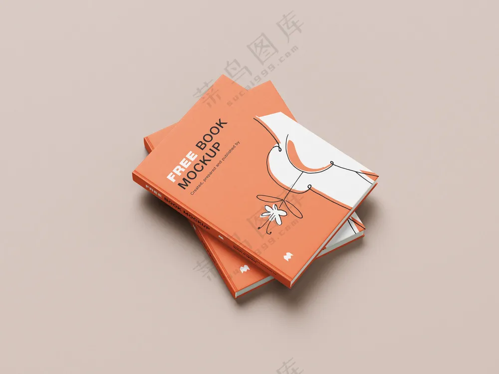 12硬壳书籍封面书本画册VI样机