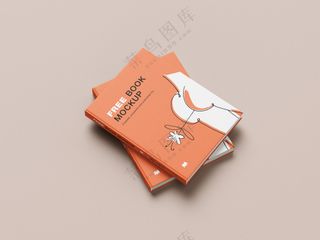 12硬壳书籍封面书本画册VI样机