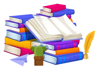 彩色书籍堆