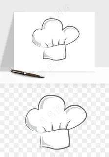 卡通厨师帽子png免抠